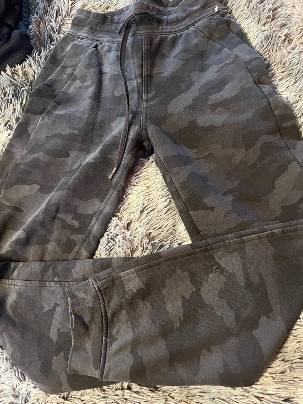 lululemon athletica Black Gray Camo Joggers